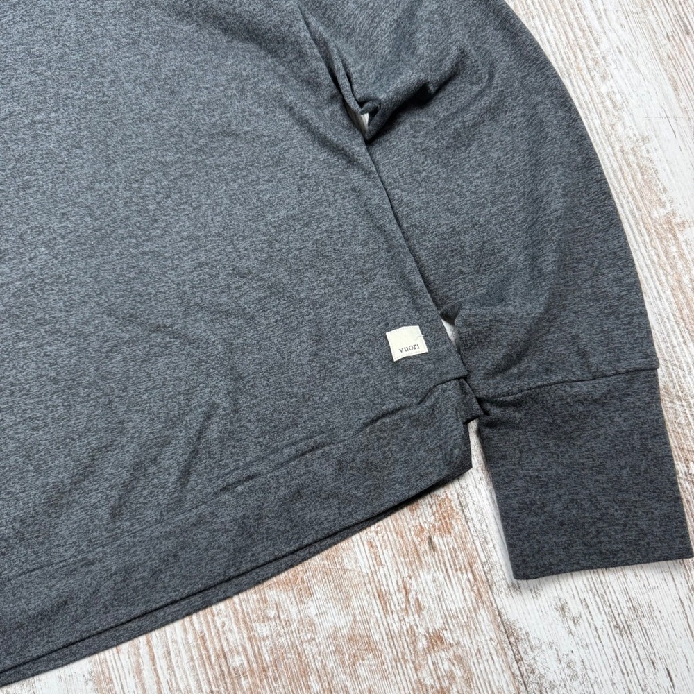 Vuori Halo Essential Hoodie Charcoal‎ Heather Gray DreamKnit Pullover Womens XL - Picture 3 of 7